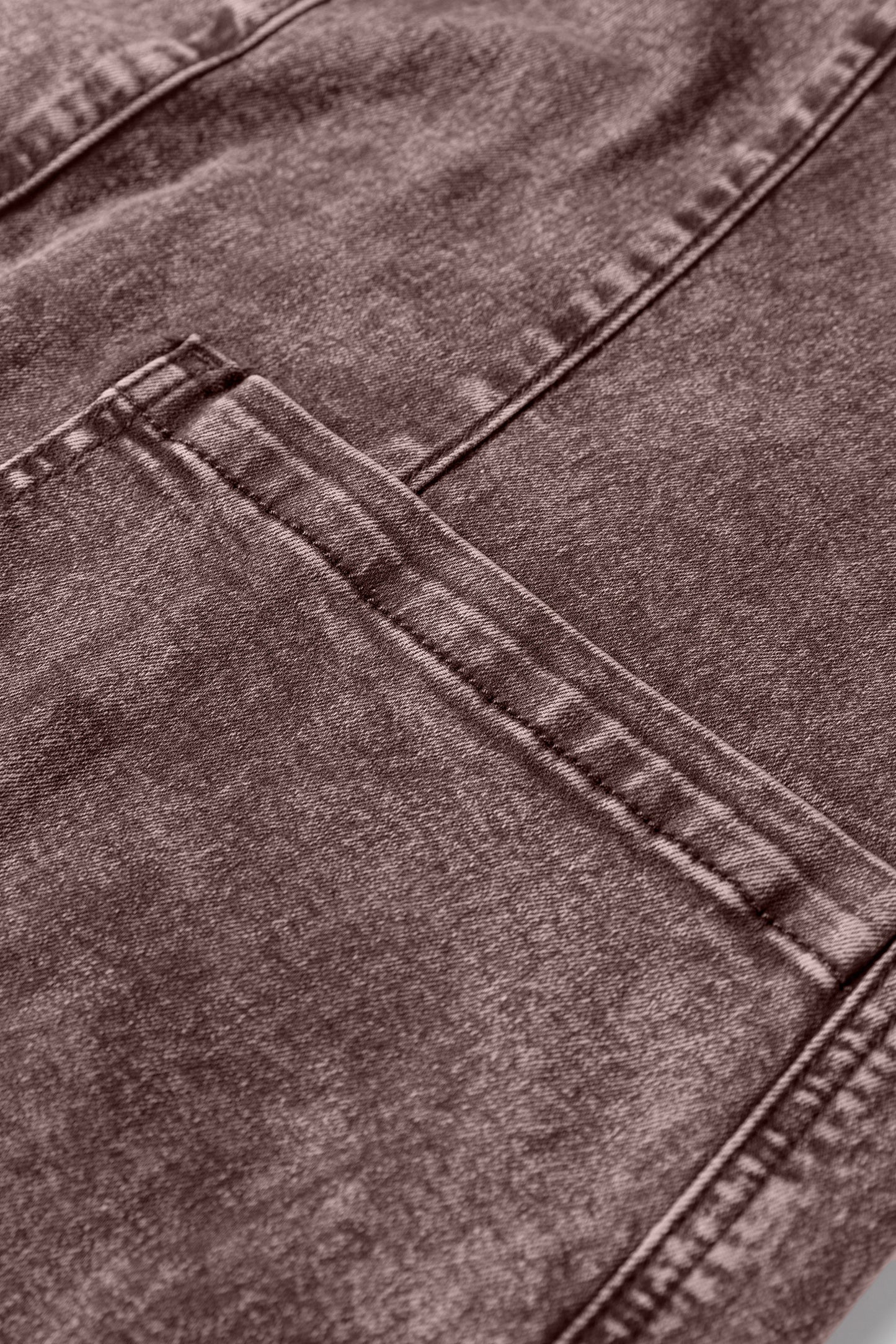 Goat Vintage Washed Denim V Neck Suspender Mini Dress