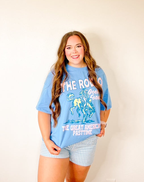 Sky Blue Rodeo Forever Western Graphic Tee