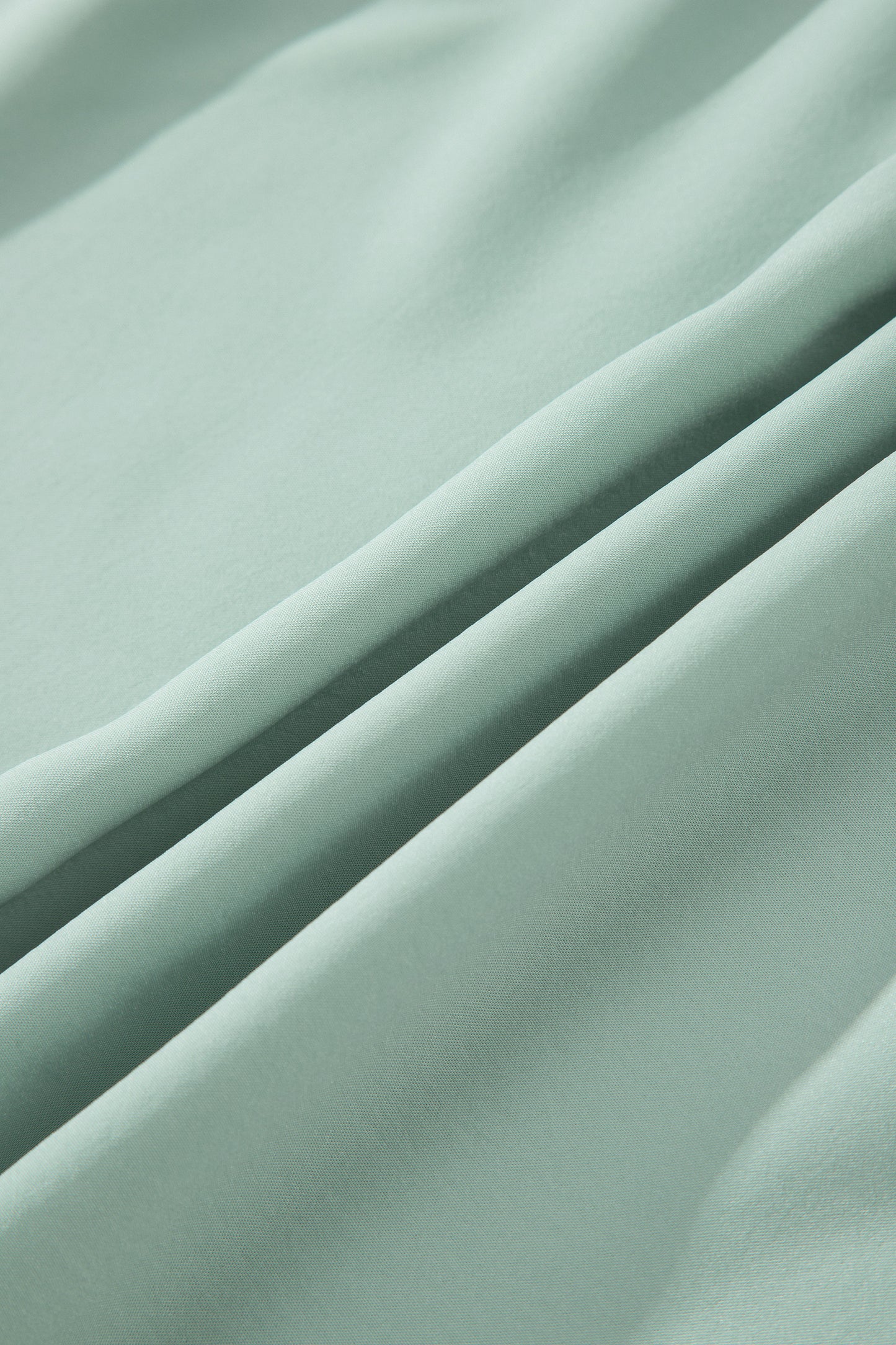 Clearly Aqua Solid Color V Neck Short Puff Sleeve High Waist Tiered Maxi Dress